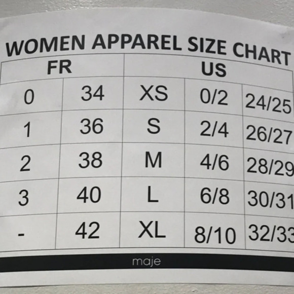 Maje black and silver striped mini dress with long drama sleeves size medium - Picture 10 of 11